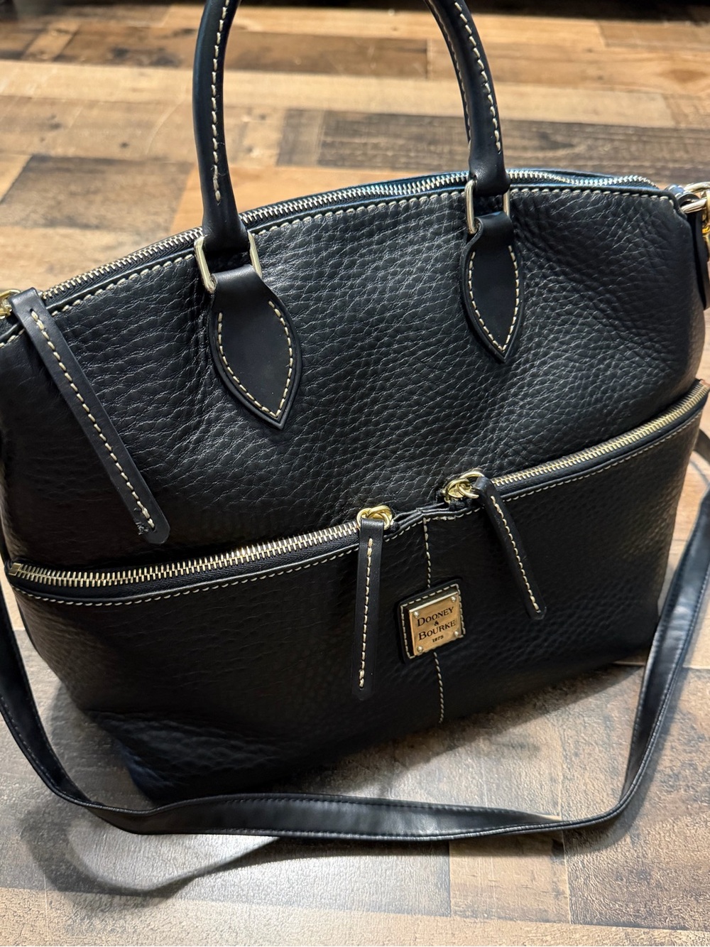 Dooney & Bourke Dillen Double Pocket Satchel - Picture 3 of 8